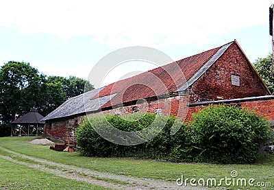 Household wing of the Insterburg castle. # 3 Stock Photo