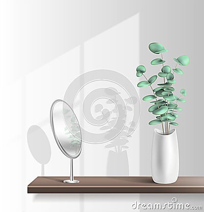 Houseplants Background Illustration Vector Illustration