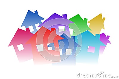 Houses Vector Illustration