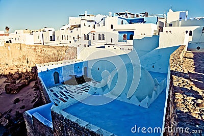 Houses Assilah Stock Photo