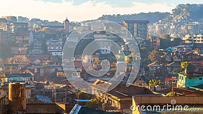 Houses in Baguio city, Philippines Editorial Stock Photo