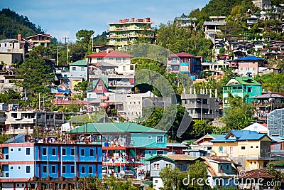 Houses in Baguio Stock Photo