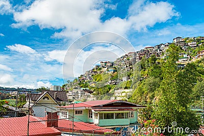 Houses in Baguio Stock Photo