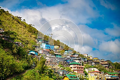 Houses in Baguio Stock Photo