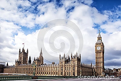 Houses of the British Parliament Stock Photo