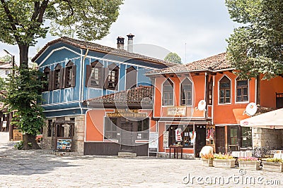 Houses in the central spare Koprivshtitsa in Bulgaria Editorial Stock Photo
