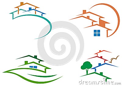 Houses Vector Illustration