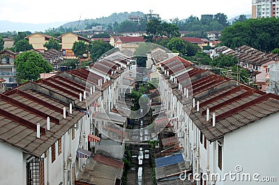 Houses in Kuala Lumpur city suburb Stock Photo