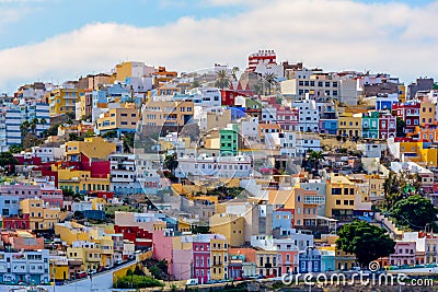 Houses las Palmas Stock Photo