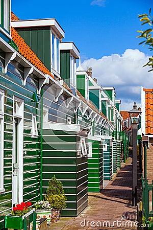 Houses in Marken Stock Photo