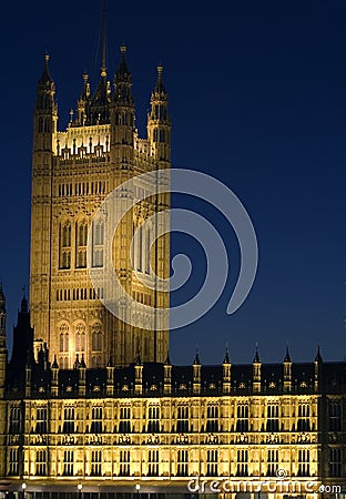 The Houses of Parliament Stock Photo