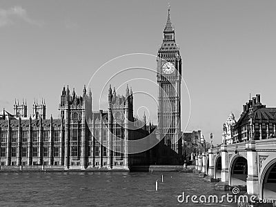 Houses of Parliament and Big Ben, London. Stock Photo