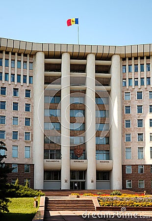 Houses of Parliament in Chisinau, Moldova Stock Photo