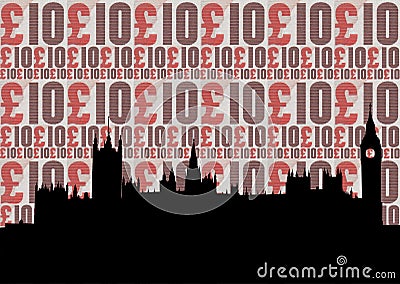 Houses of parliament illustration Cartoon Illustration