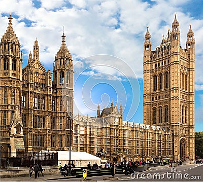 The Houses of Parliament London England Editorial Stock Photo