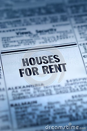 Houses House For Rent Classifieds Stock Photo