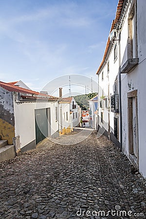 Houses in Santiago do Cacem Stock Photo