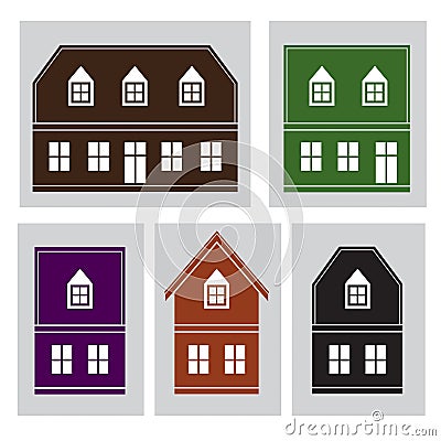 Houses Vector Illustration