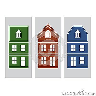 Houses Vector Illustration