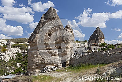 Houses from stone. Stock Photo