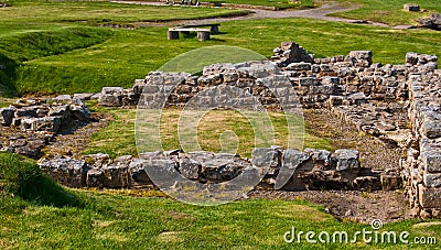 Housesteads Roman Fort Stock Photo