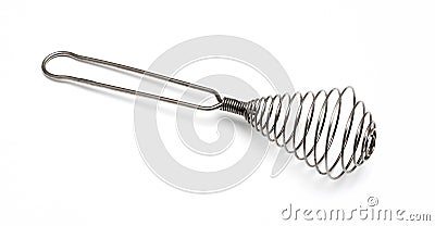 Houseware: steel whisk Stock Photo