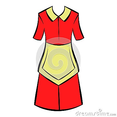 Housewife dress icon, icon cartoon Vector Illustration