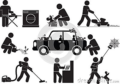 Housework Vector Illustration