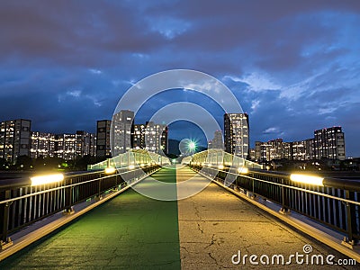 Housing complex in Japan Stock Photo