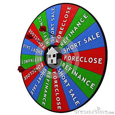 Housing crisis decision tool Stock Photo