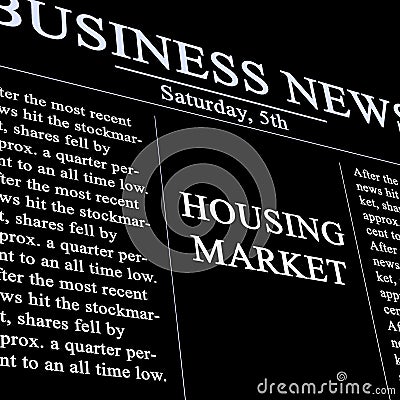 Housing market Stock Photo