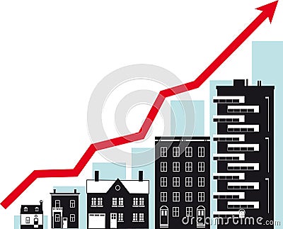 Housing market trends Vector Illustration