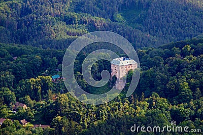 Houska Castle, fly photo Stock Photo