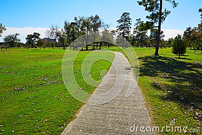 Houston Hermann park conservancy grass Stock Photo