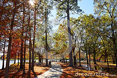 Houston Hermann park conservancy Stock Photo