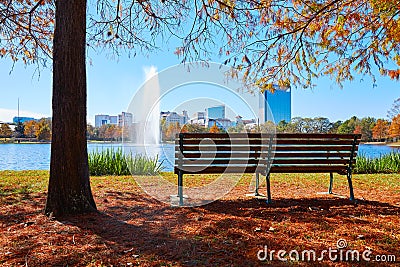 Houston Hermann park Mcgovern lake Stock Photo