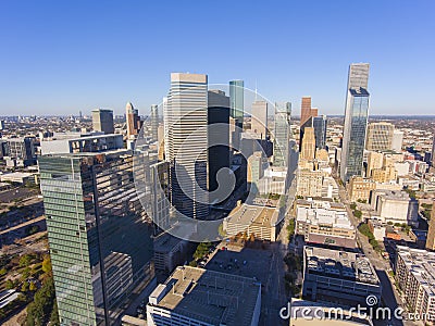 Houston modern city aerial view, Texas, USA Stock Photo