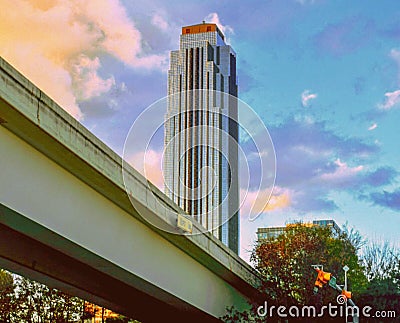 Houston Overpass Stock Photo