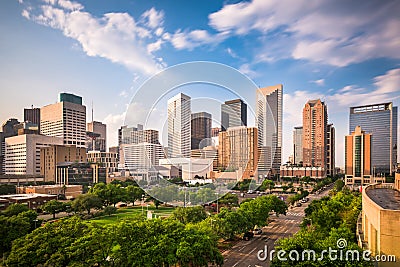 Houston Texas Skyline Stock Photo