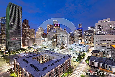 Houston, Texas, USA Downtown Cityscape Editorial Stock Photo