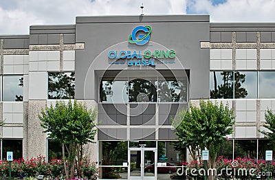Global O-Ring and Seal office building exterior in Houston, TX. Editorial Stock Photo