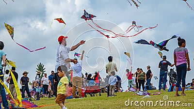 Houston, Texas, USA March, 24th, 2019 Kite Festival Editorial Stock Photo