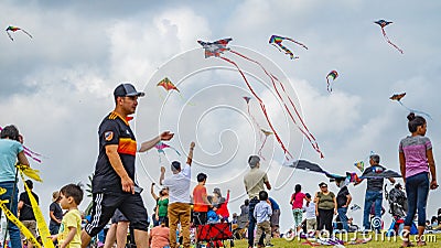 Houston, Texas, USA March, 24th, 2019 Kite Festival Editorial Stock Photo