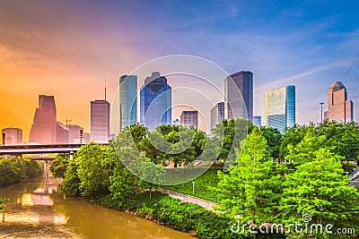 Houston, Texas, USA Skyline Stock Photo