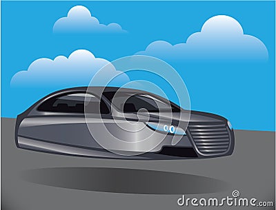 Hover Car vector Vector Illustration