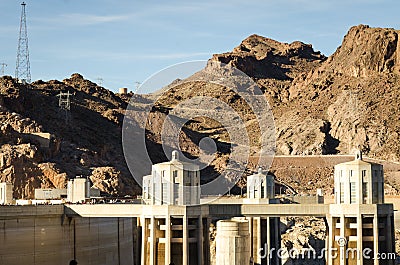 Hover Dam near Las Vegas Editorial Stock Photo