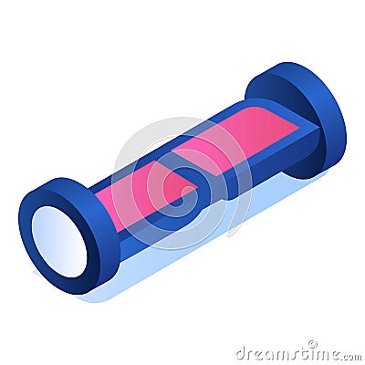 Hoverboard icon, isometric style Vector Illustration