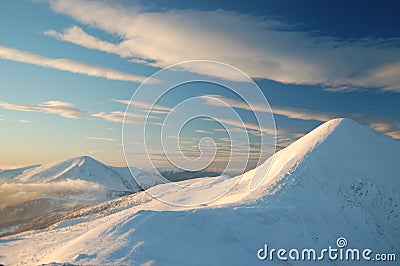 Hoverla - The highest mountain in Ukraine Stock Photo