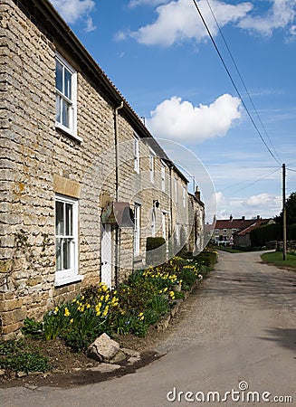 Hovingham - Village in England - North Yorkshire - UK Stock Photo