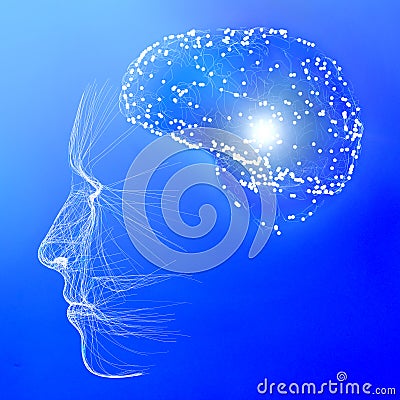 How the brain works. Synapses and neurons. Connections. Take care of your brain, stimuli and ideas. Degenerative diseases Stock Photo